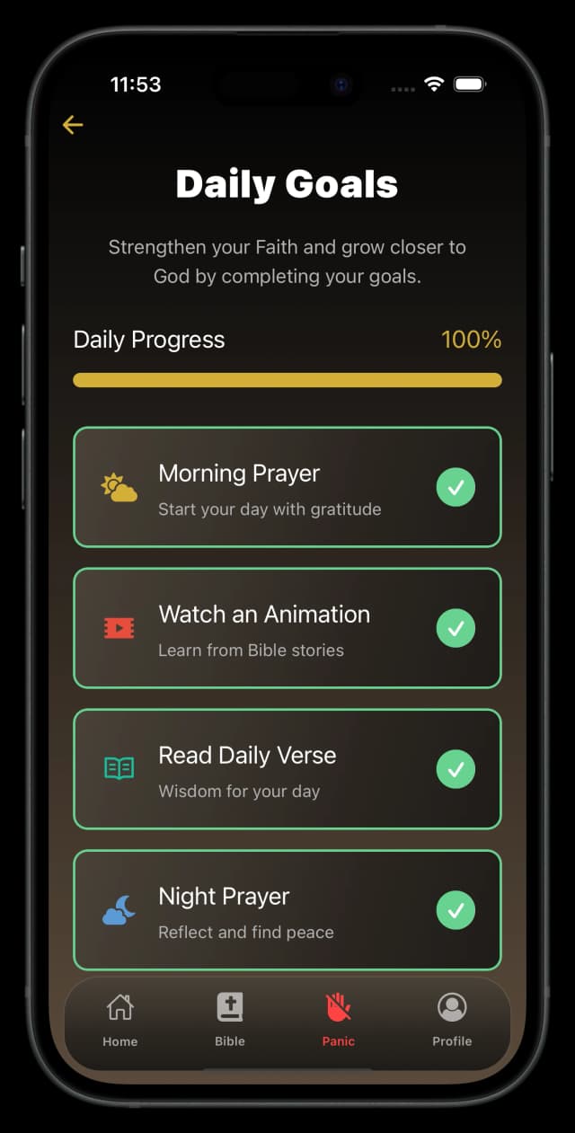 AniBible Daily Goals